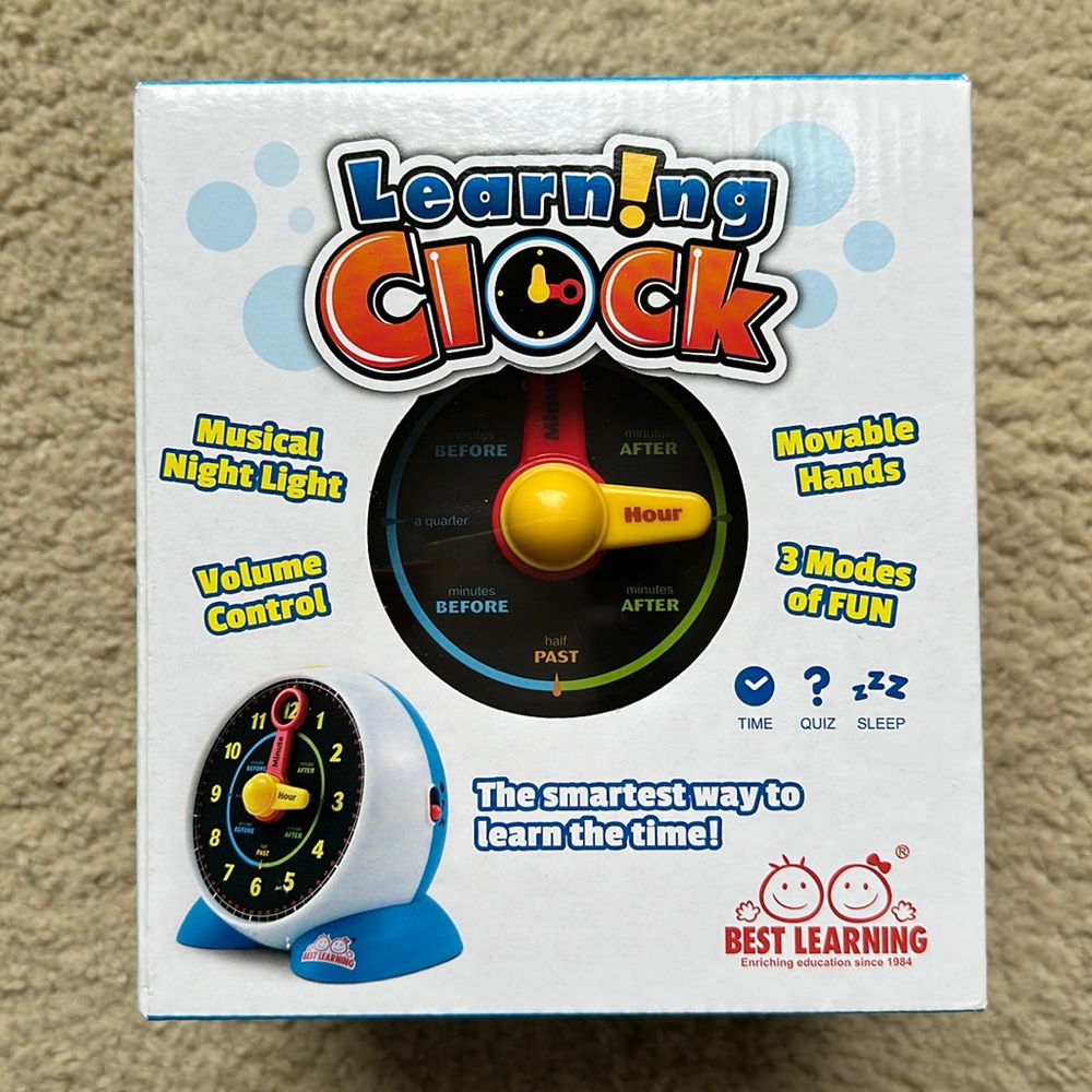 Learning Clock toy for kids